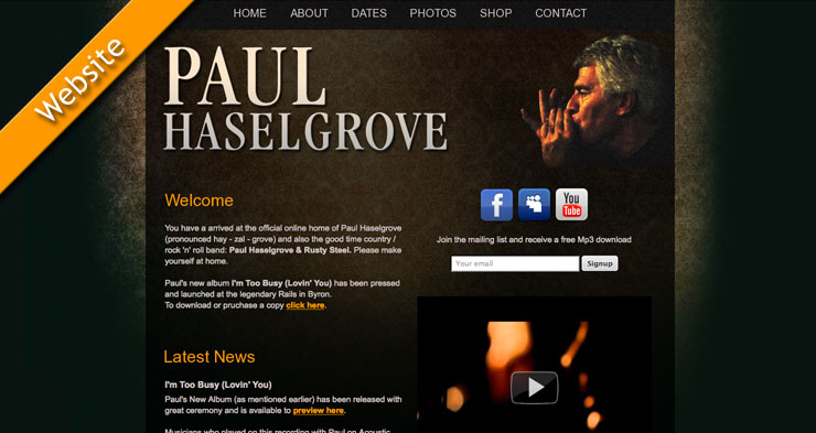Paul Haselgrove Website