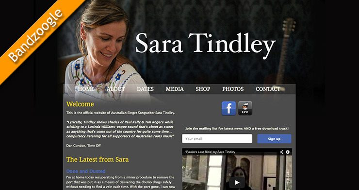 Sara Tindley Website